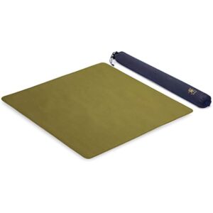 YMI Table Cover for Mahjong, Poker, Card Games, Board Games, Tile Game, and Dominoes - Green, 33.5 Inches - Roll-up Gaming Mat with Carrying Bag