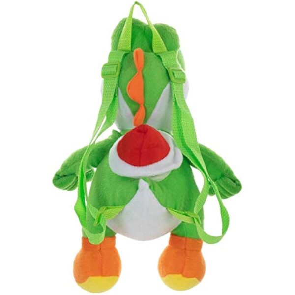 Seven Times Six Nintendo Super Mario Bros Yoshi 3D Plush Character Backpack - Image 4
