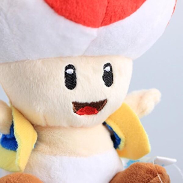 uiuoutoy Red Toad Plush 7'' - Image 4