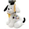 YMCtoys - Graduation Autograph Stuffed Dog, Words : Congrats Grad! (10.5 Inch)
