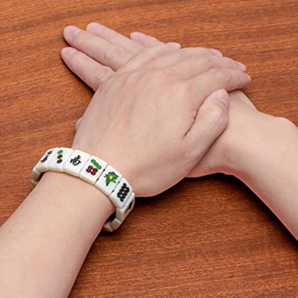 YMI Mahjong Mini-Tiles Stretchy Bracelet - Image 4