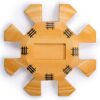YMI Mexican Train Dominoes Accessory Set (5.8-Inch Wooden Hub Centerpiece, Die-Cast Metal Train Markers, and 60-Sheet Scorepad) - Image 6