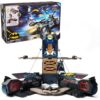DC Comics Batman, Ultimate Transforming Batmobile Playset, 2-in-1 Playset with Exclusive Figure and Glider, Lights, Sounds, Kids Toys for Boys and Girls 4 and Up