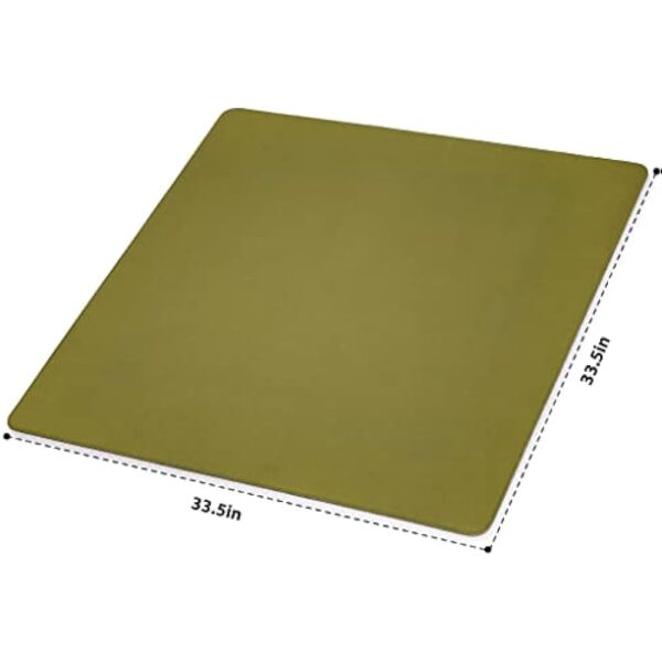 YMI Table Cover for Mahjong, Poker, Card Games, Board Games, Tile Game, and Dominoes - Green, 33.5 Inches - Roll-up Gaming Mat with Carrying Bag - Image 4