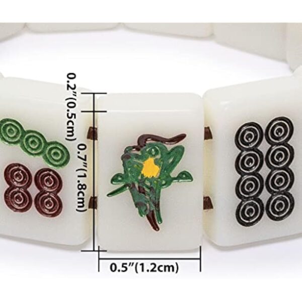 YMI Mahjong Mini-Tiles Stretchy Bracelet - Image 6