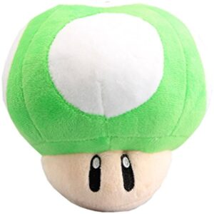 uiuoutoy Green 1-Up Mushroom Stuffed Plush 6''