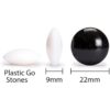YMI Double Convex Melamine Go Game Stones Set with Bamboo Bowls - Size 33 (9 millimeters) - Image 4