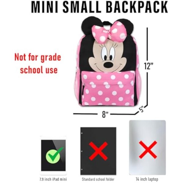 Small Backpack - Disney - Minnie Mouse - Happy Face - Image 4