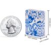 YMI American Mahjong Set, Chinoise with Soft Leatherette Case - Racks with Pushers, Scoring Coins, Dice, and Wind Indicator - Image 4