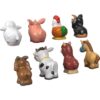 Fisher-Price Little People Toddler Toys Farm Animal Friends 8-Piece Figure Set for Pretend Play Ages 1+ Years - Image 2