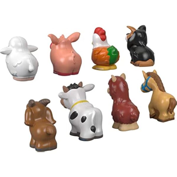 Fisher-Price Little People Toddler Toys Farm Animal Friends 8-Piece Figure Set for Pretend Play Ages 1+ Years - Image 2