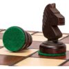 Husaria European International Chess Wooden Game Set, King's International - 14 Inches Medium Size Chess Set with Handcrafted Chessmen and Felted Folding Board - Image 3
