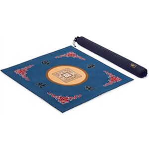 YMI Table Cover for Mahjong, Poker, Card Games, Board Games, Tile Game, and Dominoes - 31.1 Inches - Roll-up Gaming Mat with Carrying Bag
