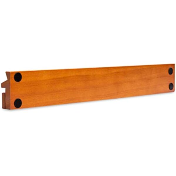 YMI 18-Inch Dark Pine Wooden Mahjong Game Racks with Built-in Pushers - Set of 4 - Image 5