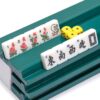 YMI "Mah-Jinn, a New Kind of Mahjong for Young Players - Complete Set with 152 Melamine Tiles, 4 Wooden Racks, and Dice - Image 3