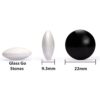 YMI Bamboo 0.8-Inch Reversible 19x19 / 13x13 Go Game Set Board with Double Convex Korean Hardened Glass Paduk Go Stones and Jujube Bowls - Image 4