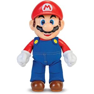 Super Mario It's-A Me, Mario! Collectible Action Figure, Talking Posable Mario Figure, 30+ Phrases and Game Sounds – 12 Inches Tall!