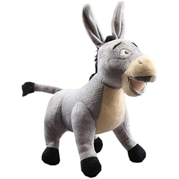 uiuoutoy The Donkey Plush Toy Stuffed Animal Soft Doll 12'' Grey