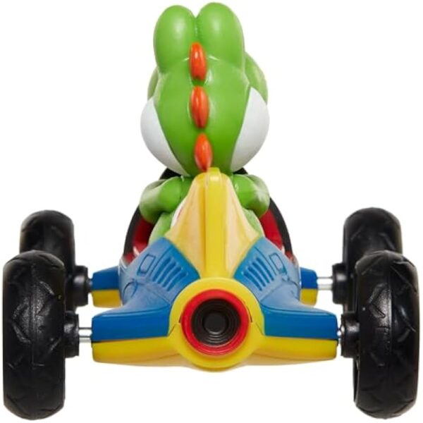 Mario Kart Jakks Nintendo Yoshi in Blue Mach 8 Vehicle 2.5 inch Figure - Image 5