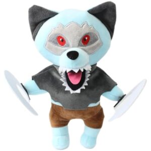 uiuoutoy Funny Bad Wolf Plush Toy Soft Stuffed Animal Doll 9''