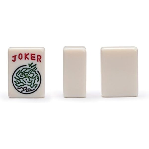 YMI American Mahjong Set, Classic Royale II with Redwood Veneer Case, Four Wooden Pusher Racks, Wind Indicator, Dice and Wright Patterson Count Scoring Coins - Image 6