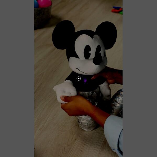 Disney100 Years of Wonder Mickey Mouse Large Plush Stuffed Animal, Kids Toys for Ages 2 Up by Just Play - Image 7