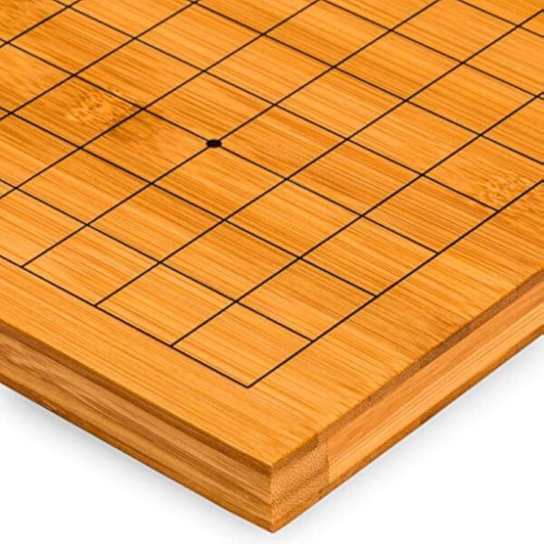 YMI Bamboo 0.8-Inch Reversible 19x19 / 13x13 Go Game Set Board with Single Convex Melamine Stones and Bamboo Wood Bowls Set - Classic Strategy Board Game (Baduk/Weiqi) - Image 5