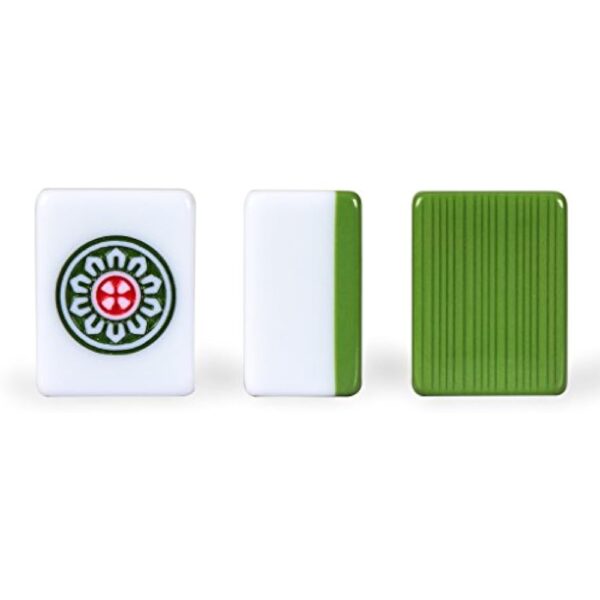 YMI Professional Chinese Mahjong Game Set, Double Happiness (Green) with 146 Medium Size Tiles - for Chinese Style Game Play [專業中式麻將] - Image 6