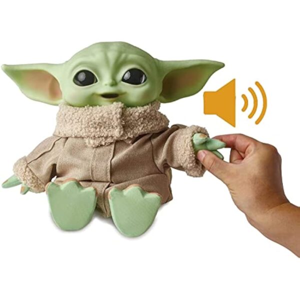 Mattel Star Wars Grogu Plush 10-inch Toy, Character Figure with Soft Body, Sounds & Carrier, Inspired by Star Wars The Mandalorian - Image 5