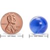 YMI 60 Pieces Translucent Chinese Checkers Glass Marbles with Petal Design - 16 Millimeters - Image 2