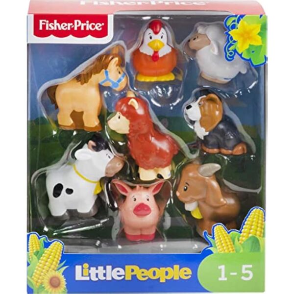 Fisher-Price Little People Toddler Toys Farm Animal Friends 8-Piece Figure Set for Pretend Play Ages 1+ Years - Image 5