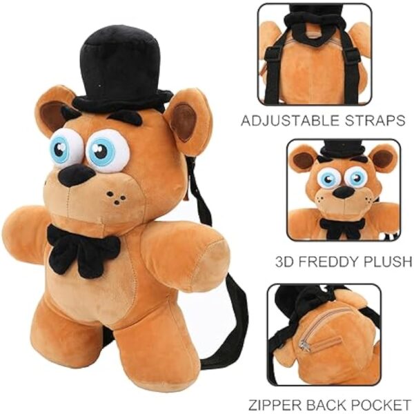 Five Nights At Freddy's Freddy Fazbear Plush Mini Backpack - Image 4