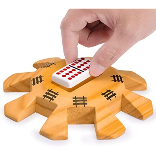 YMI Wooden Hub Centerpiece for Mexican Train Dominoes Game (up to 8 Players) - 5.8 Inches - Image 5
