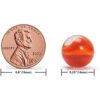 YMI 60 Pieces Translucent Chinese Checkers Glass Marbles with Petal Design - 14 Millimeters - Image 2