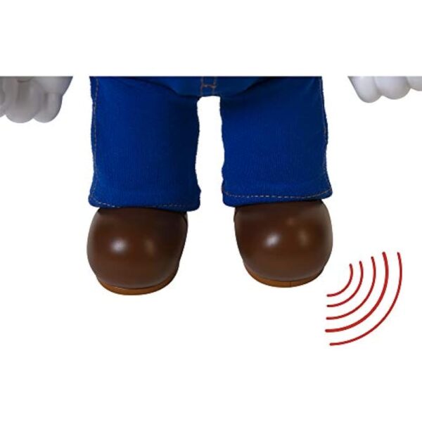 Super Mario It's-A Me, Mario! Collectible Action Figure, Talking Posable Mario Figure, 30+ Phrases and Game Sounds – 12 Inches Tall! - Image 4