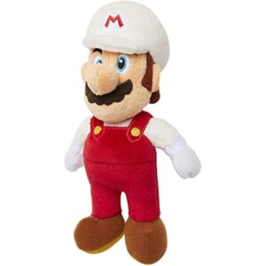 Super Mario Fire Mario 7.5 Inch Plush