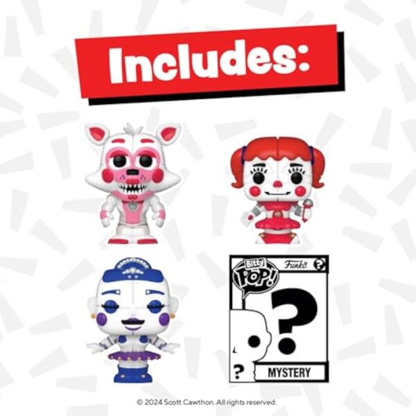 Funko Bitty POP! Five Nights at Freddy's (FNAF)- Ballora and A Surprise Mystery Mini Figure - 0.9 Inch (2.2 Cm) Collectable - Gift Idea - Cake Topper - Image 2