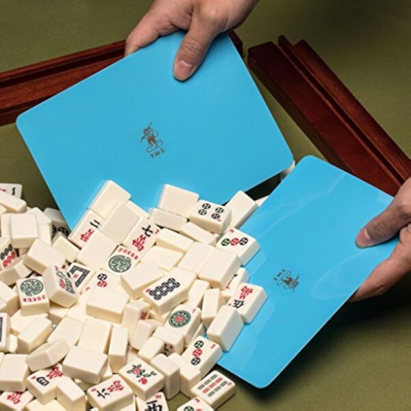 YMI Mahjong Tile Mixer (Shuffler) - Blue - Set of 2 - Image 3