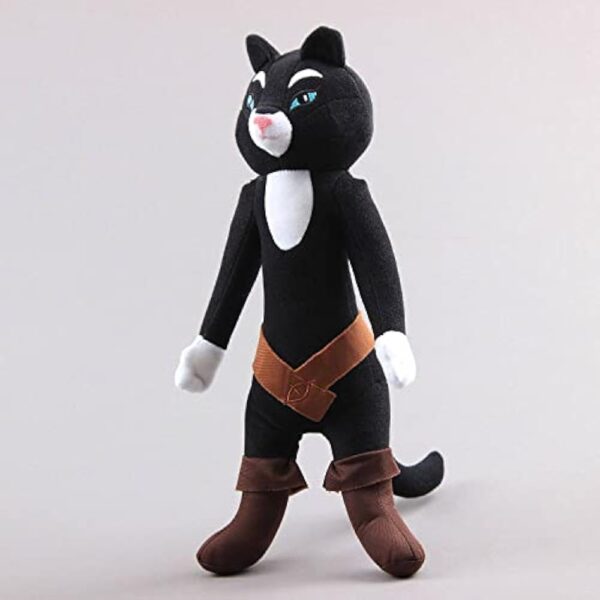 uiuoutoy Black Cat Plush Toy Soft Paws Stuffed Animal Doll 14'' - Image 5
