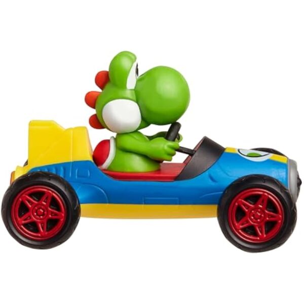 Mario Kart Jakks Nintendo Yoshi in Blue Mach 8 Vehicle 2.5 inch Figure - Image 6