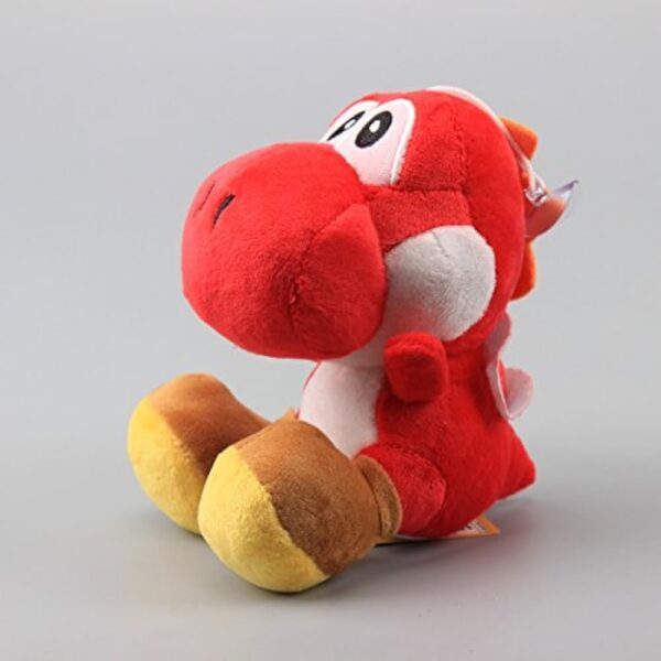 uiuoutoy Red Yoshi Plush Toy Stuffed Animal Doll 6" - Image 4
