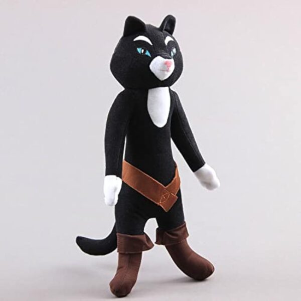 uiuoutoy Black Cat Plush Toy Soft Paws Stuffed Animal Doll 14'' - Image 3