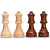Husaria Staunton Tournament No. 4 Chessmen with 2 Extra Queens and Wooden Box, 3-inch Kings - Image 6