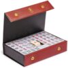 YMI "Bamboo Oasis Chinese Mahjong Set with 146 Small Tiles and Red Vinyl Case — for Chinese Style Gameplay Only [「竹林綠洲」中國麻將] - Image 4