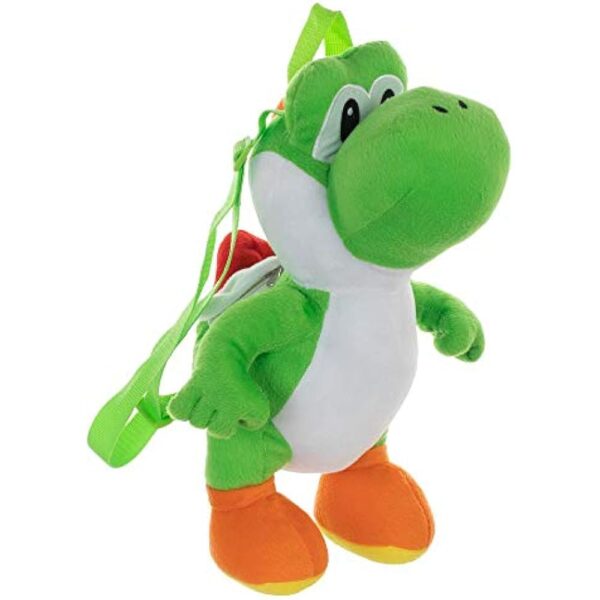 Seven Times Six Nintendo Super Mario Bros Yoshi 3D Plush Character Backpack - Image 3