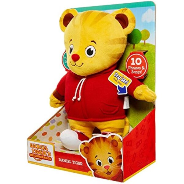 JAKKS Pacific Daniel Tiger's Neighborhood Talking Plush Soft & Cuddly Stuffed Toy, Features Phrases & Songs! - Image 4