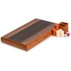 YMI Wooden Inlaid Backgammon Game Set, Pasadena - Classic Strategy Board Game Set with Acrylic Playing Pieces & Wooden Dice Cups, 15-inch Board - Image 3