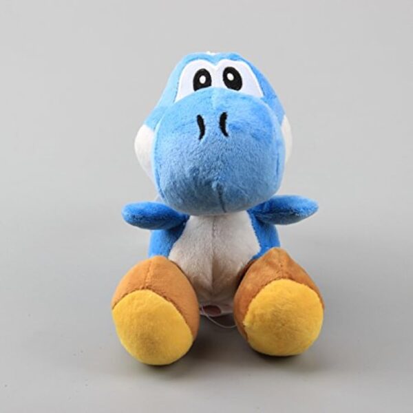uiuoutoy Blue Yoshi Plush Toy Stuffed Animal Doll 6" - Image 3