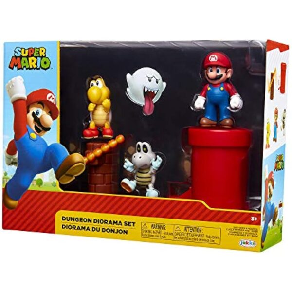 Super Mario Nintendo Dungeon 2.5” Figure Multipack Diorama Set with Accessories - Image 6