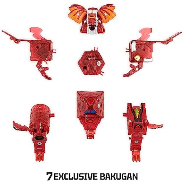 Bakugan GeoForge Dragonoid, 7-in-1 Includes Exclusive True Metal Dragonoid and 6 Geogan Collectibles, Kids Toys for Boys - Image 3